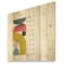 Designart - Colorful Geometric Abstract Art Collage I - Modern Print on Natural Pine Wood
